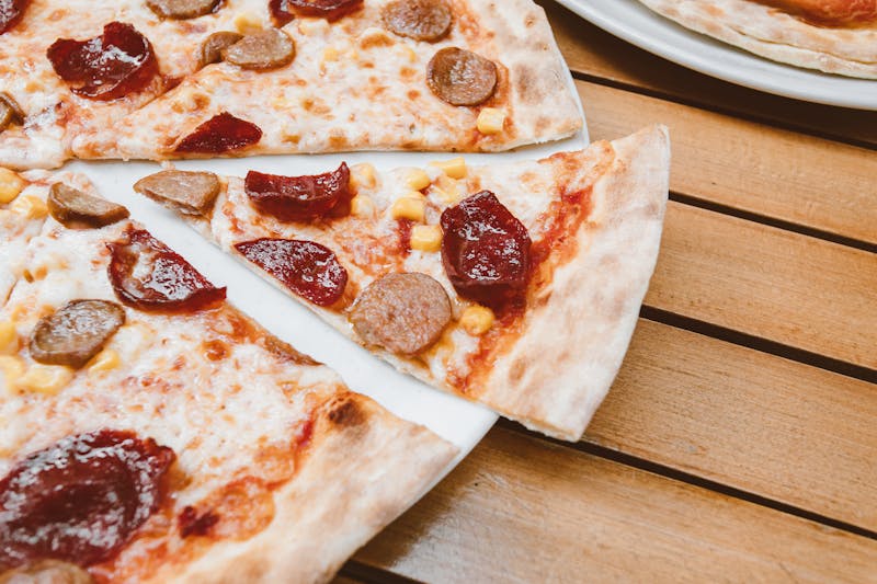 Veggie Supreme pizza for catering