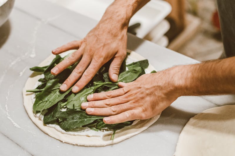 Round table pizza catering setup for events